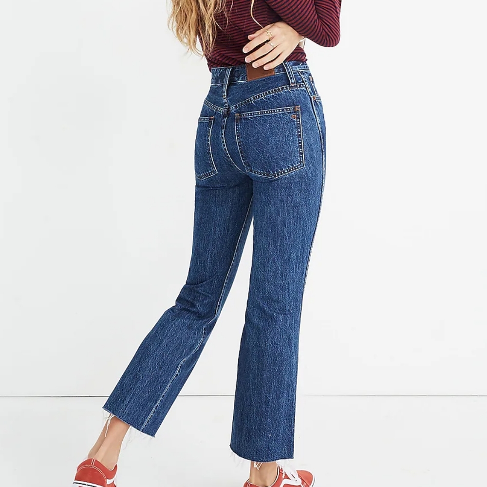 Madewell Rigid Demi-Boot Crop Jeans in MacGill Wash Size 27